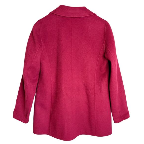 Talbots Wool Blend Blazer Women’s 4 Hot Pink Classic Coat Style - Picture 3 of 7